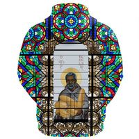 Saint Benedict of the African On Stained Glass Hoodie RLT13 - Wonder Print Shop