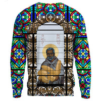 Saint Benedict of the African On Stained Glass Sweatshirts RLT13 - Wonder Print Shop