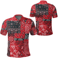 Paisley Polo Shirt Bandana Pattern Seamless Ver.212 RLT13 - Wonder Print Shop