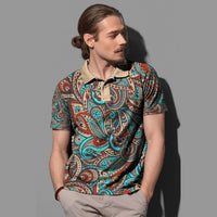 Paisley Polo Shirt Bandana Pattern Seamless Ver.218 RLT13 - Wonder Print Shop