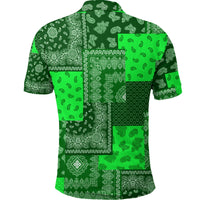 Paisley Bandana Pattern Seamless Green Polo Shirt Ver.01 RLT13 - Wonder Print Shop