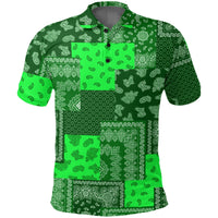 Paisley Bandana Pattern Seamless Green Polo Shirt Ver.01 RLT13 - Wonder Print Shop