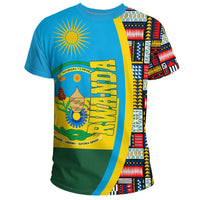 Rwanda Flag and Kente Pattern Special RLT13 - Wonder Print Shop