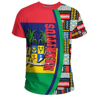 Mauritius Flag and Kente Pattern Special RLT13 - Wonder Print Shop