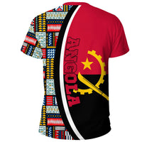 Angola Flag and Kente Pattern Special RLT13 - Wonder Print Shop