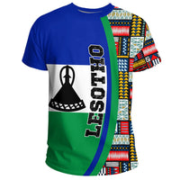 Esotho Flag and Kente Pattern Special RLT13 - Wonder Print Shop