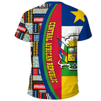 Central Africa Republic Flag and Kente Pattern Special RLT13 - Wonder Print Shop