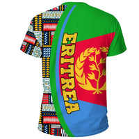 Eritrea Flag and Kente Pattern Special RLT13 - Wonder Print Shop