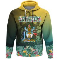 Bahamas Flag and Coat of Arms Special Style Hoodie RLT13 - Wonder Print Shop