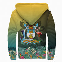 Bahamas Flag and Coat of Arms Special Style Sherpa Hoodie RLT13 - Wonder Print Shop