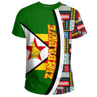 Zimbabwe Flag and Kente Pattern Special RLT13 - Wonder Print Shop