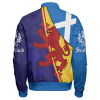 Scotland Alba Thistle Sleeve Zip Bomber Jacket RLT12 - Wonder Print Shop
