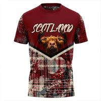 Scotland Tartan Grunge Plaid T Shirt RLT12 - Wonder Print Shop