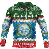 Flag Of South Dakota Hoodie Merry Christmas - Wonder Print Shop