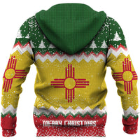 Flag Of New Mexico Hoodie Merry Christmas - Wonder Print Shop