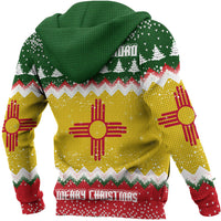 Flag Of New Mexico Hoodie Merry Christmas - Wonder Print Shop