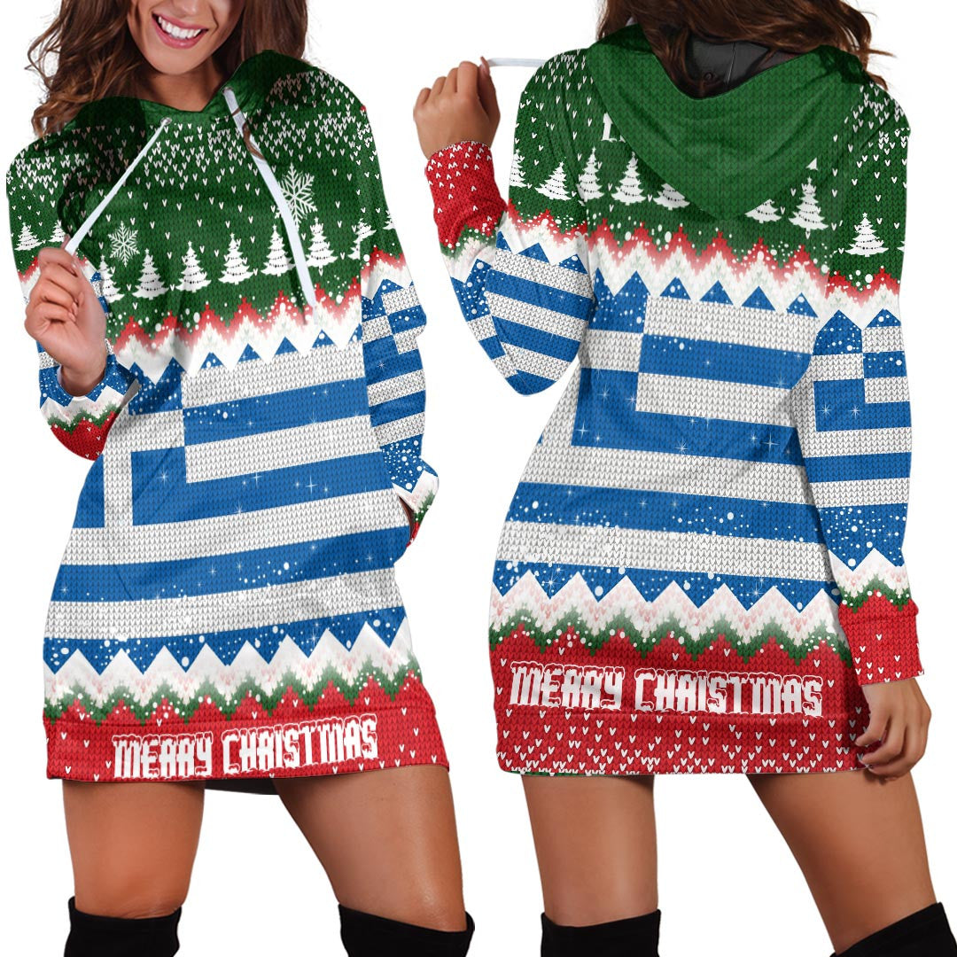 greece-merry-christmas-hoodie-dress