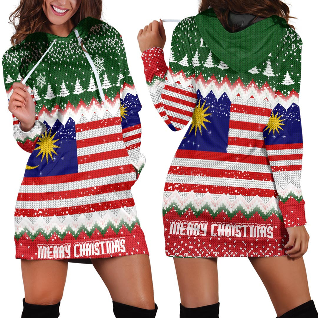 malaysia-merry-christmas-hoodie-dress