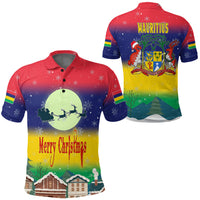 Mauritius Polo Shirt Merry Christmas - Wonder Print Shop