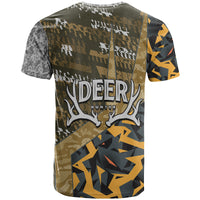 Deer Hunting Grunge Pattern T Shirt - Wonder Print Shop