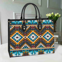 native-american-yellow-aztec-geometric-leather-bag