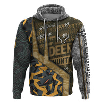 Deer Hunting Grunge Pattern Hoodie - Wonder Print Shop