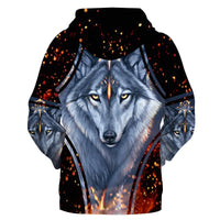 Wolf Native American 3D Hoodie LT10 - Wonder Print Shop