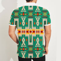 Green Tribe Design Native American Polo T Shirt 3D LT10 - Wonder Print Shop