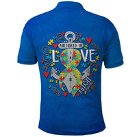 Autism Awareness Month Marine Life Anchor In Love Polo Shirt TS07 - Wonder Print Shop