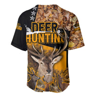 Deer Hunting Fall Of The Leaf Pattern Baseball Jersey - Wonder Print Shop