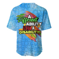 Autism Acceptance Month - A Different Ability Not A Disability Baseball Jersey TS07 - Wonder Print Shop