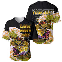 (Custom Personalised) Bass Fishing Yellow Baseball Jersey LT9 - Wonder Print Shop