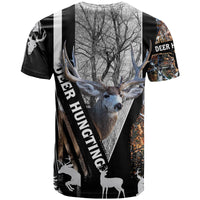Deer Hunting Deciduous Forest Pattern T Shirt - Wonder Print Shop
