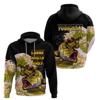 Custom Bass Fishing Hoodie Yellow - Wonder Print Shop