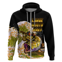 Custom Bass Fishing Hoodie Yellow - Wonder Print Shop