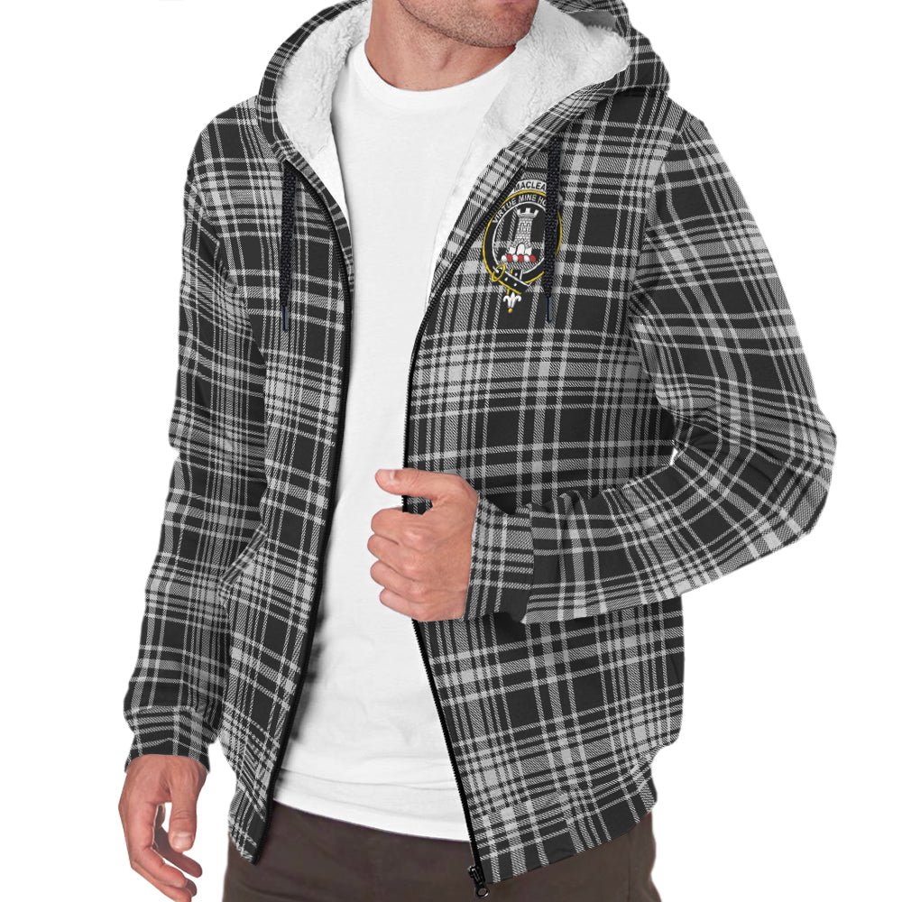 scottish-maclean-black-and-white-clan-crest-tartan-sherpa-hoodie