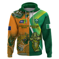 Custom Ireland and Australia Rugby Sevens Irish Sevens Mix Aussie Sevens Hoodie - Wonder Print Shop