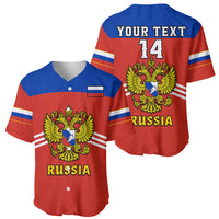 (Custom Text And Number) Russia Hockey 2023 Red Sporty Style Baseball Jersey - Wonder Print Shop