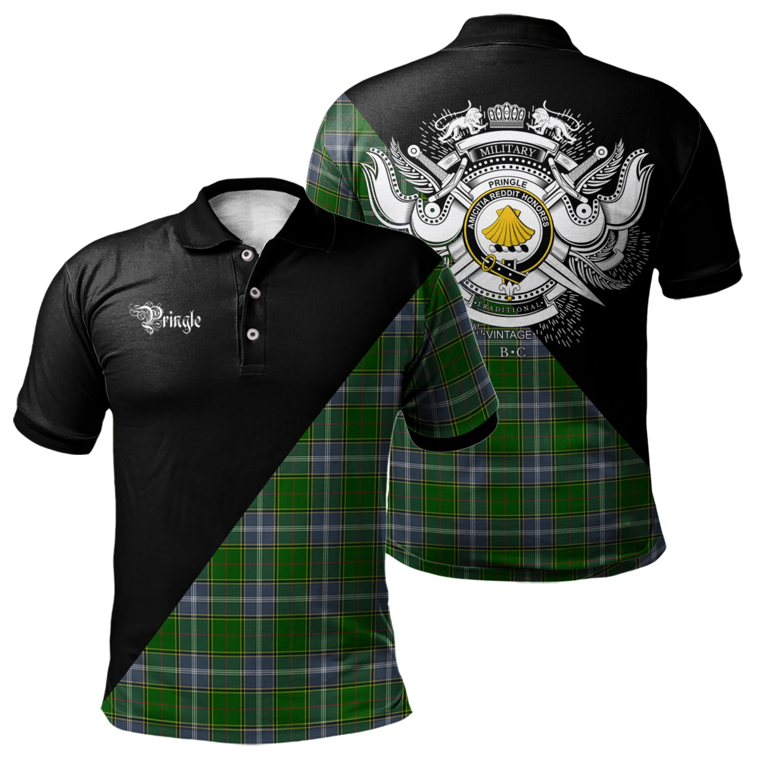 scottish-pringle-clan-crest-military-logo-tartan-polo-shirt