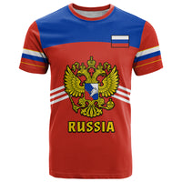 Custom Russia Hockey 2023 Red Sporty Style T Shirt - Wonder Print Shop