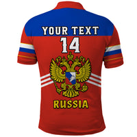 (Custom Text And Number) Russia Hockey Polo Shirt Red Sporty Style 2023 - Wonder Print Shop