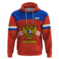 Custom Russia Hockey 2023 Red Sporty Style Hoodie - Wonder Print Shop
