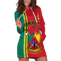 (Custom Personalised) Cameroon Happy Unity Day Cameroun Coat Of Arms Hoodie Dress - Wonder Print Shop