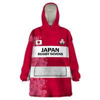 Japan Rugby 7s Japanese Cherry Blossom Wearable Blanket Hoodie - Wonder Print Shop