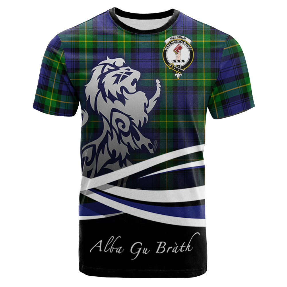 scottish-meldrum-clan-crest-scotland-lion-tartan-t-shirt