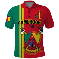 Custom Cameroon Polo Shirt Happy Unity Day Cameroun Coat Of Arms - Wonder Print Shop