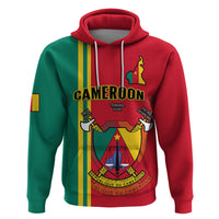 Custom Cameroon Hoodie Happy Unity Day Cameroun Coat Of Arms - Wonder Print Shop