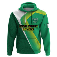 Custom Ireland Rugby 7s Celtic Cross Shamrock Hoodie - Wonder Print Shop