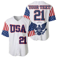 (Custom Personalised) United States 2023 Baseball Classic Uniform USA Flag Baseball Jersey LT9 - Wonder Print Shop