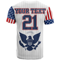Custom United States 2023 Baseball Classic Uniform USA Flag T Shirt - Wonder Print Shop